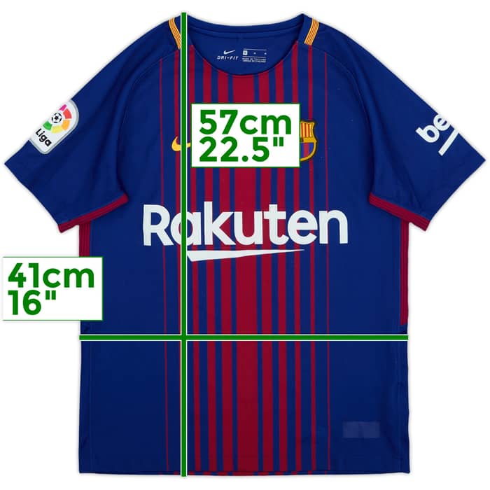 2017-18 Barcelona Home Shirt - 6/10 - (M.Boys)