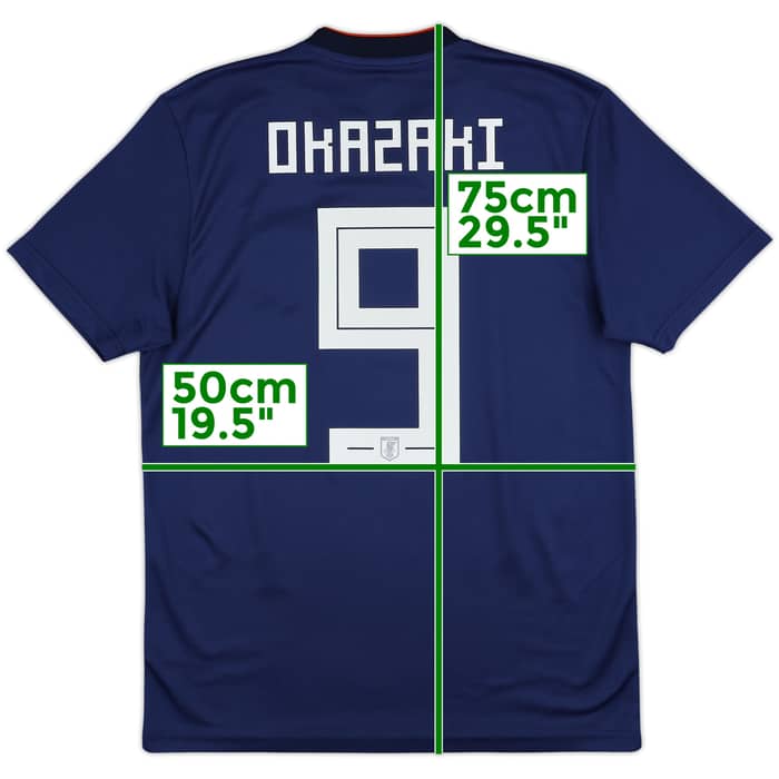 2018-19 Japan Home Shirt Okazaki #9 - 9/10 - (M)