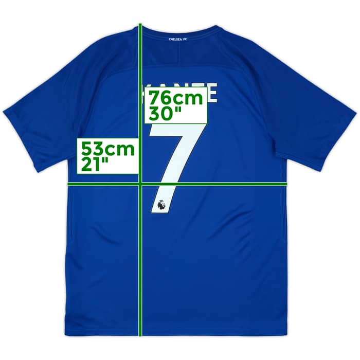 2017-18 Chelsea Home Shirt Kante #7 - 8/10 - (L)