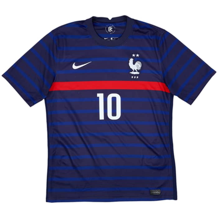 2020-21 France Home Shirt Mbappe #10 - 9/10 - (M)