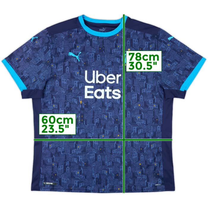 2020-21 Olympique Marseille Away Shirt - 9/10 - (XXL)