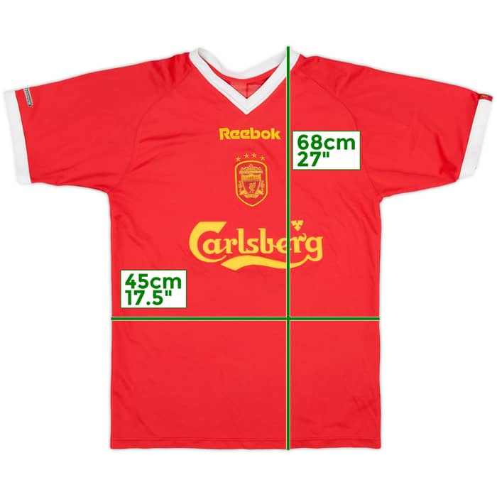 2001-03 Liverpool CL Shirt - 8/10 - (XL.Boys)