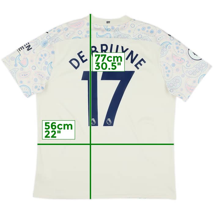 2020-21 Manchester City Third Shirt De Bruyne #17 - 8/10 - (XL)