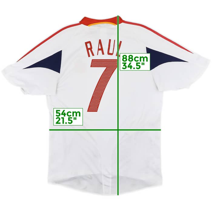 2004-06 Spain Away Shirt Raul #7 - 9/10 - (L)