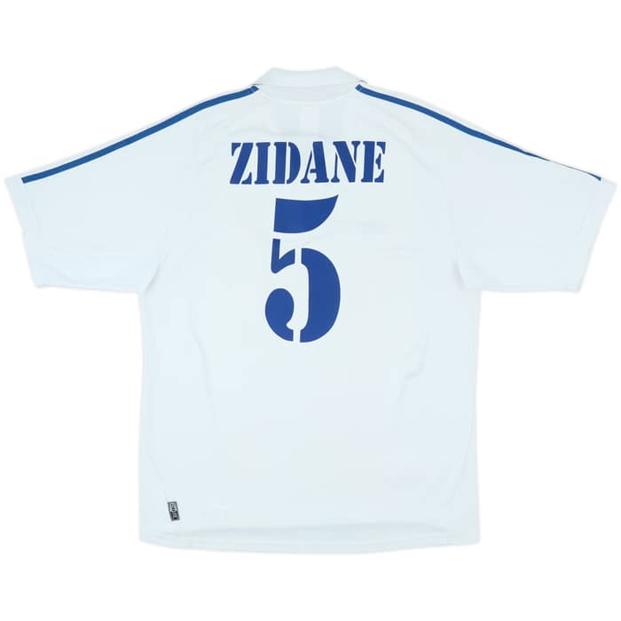2001 Real Madrid Home Shirt Zidane #5 - 7/10 - (L)