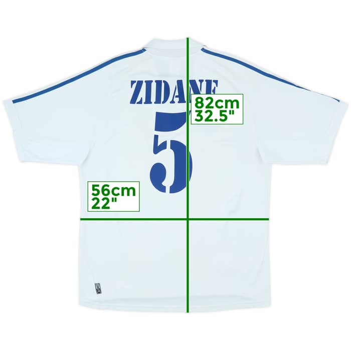 2001 Real Madrid Home Shirt Zidane #5 - 7/10 - (L)