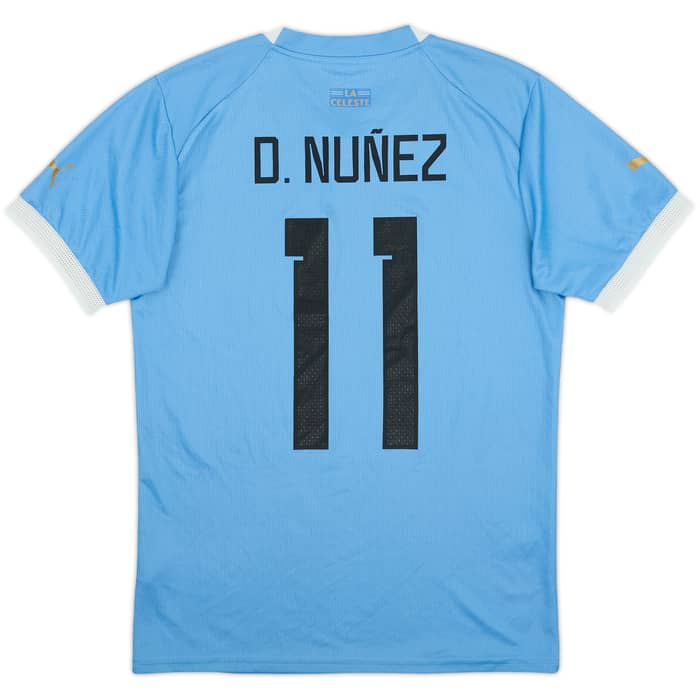 2022-23 Uruguay Home Shirt D. Nunez #11 - 7/10 - (S)