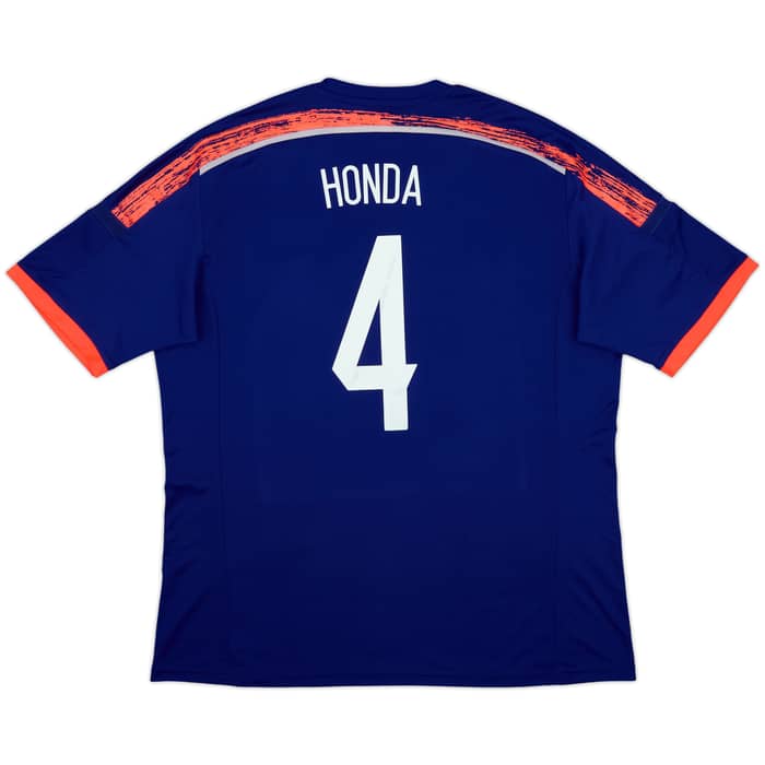 2013-15 Japan Home Shirt Honda #4 - 8/10 - (XL)