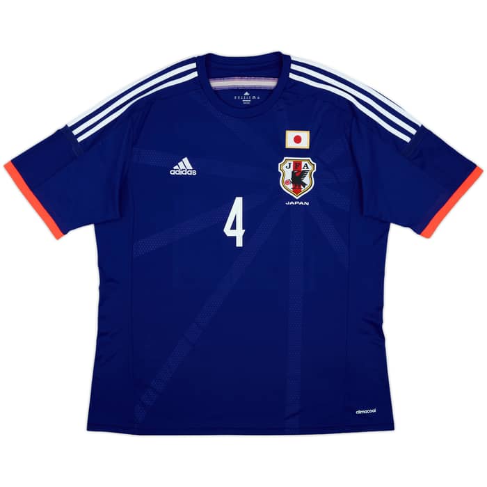 2013-15 Japan Home Shirt Honda #4 - 8/10 - (XL)