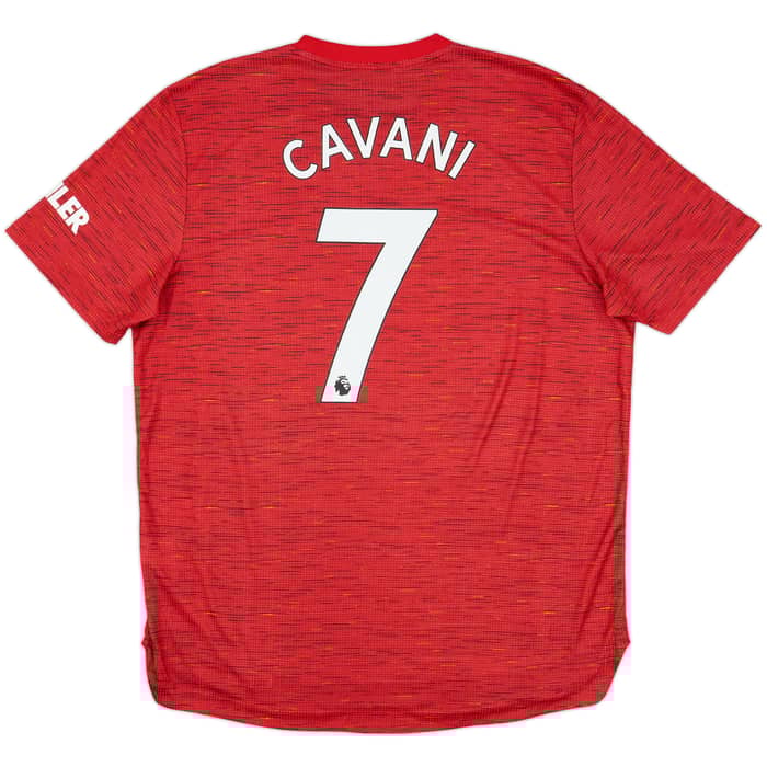 2020-21 Manchester United Authentic Home Shirt Cavani #7 - 8/10 - (XL)