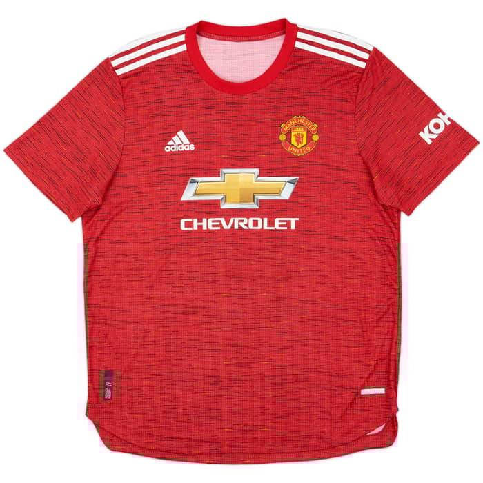 2020-21 Manchester United Authentic Home Shirt Cavani #7 - 8/10 - (XL)