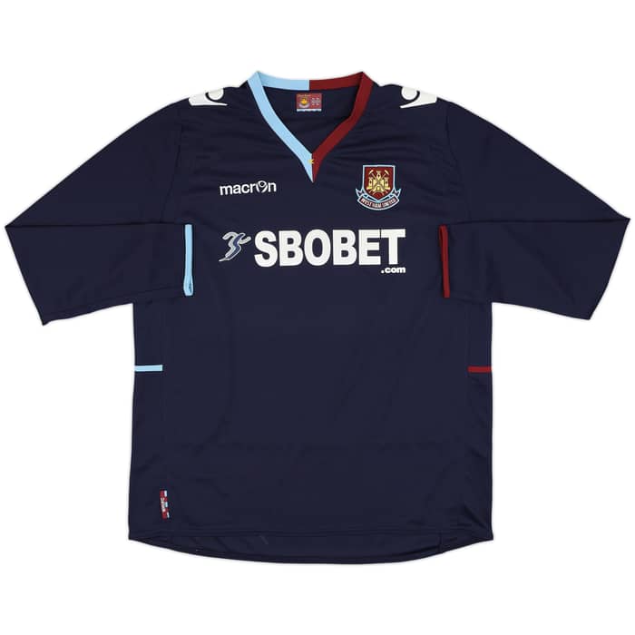 2012-13 West Ham Away L/S Shirt Noble #16 - 7/10 - (XXL)
