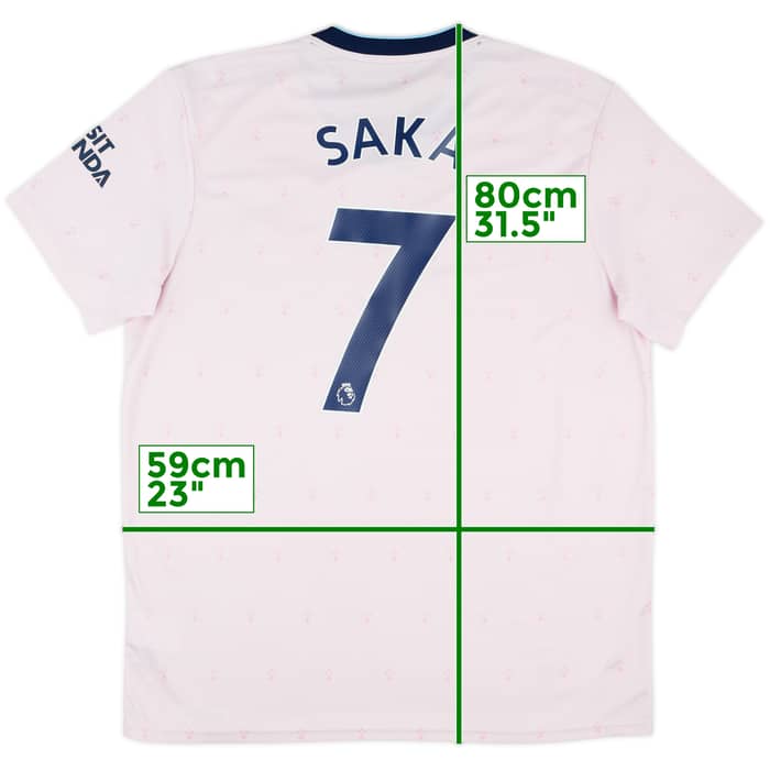 2022-23 Arsenal Third Shirt Saka #7 - 9/10 - (XL)