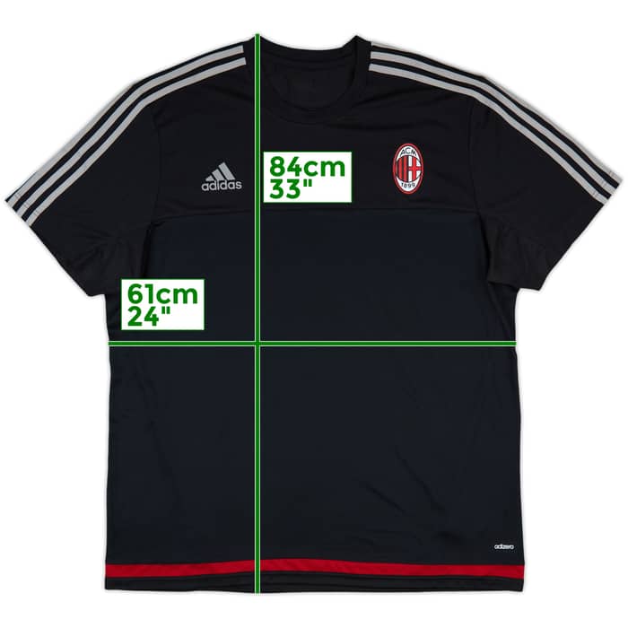 2015-16 AC Milan adidas Training Shirt - 10/10 - (XXL)
