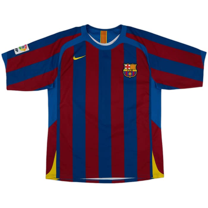 2005-06 Barcelona Home Shirt Eto'o #9 - 6/10 - (M)