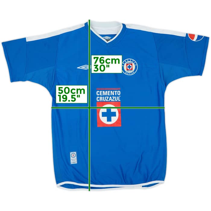 2003-04 Cruz Azul Home Shirt - 8/10 - (M)