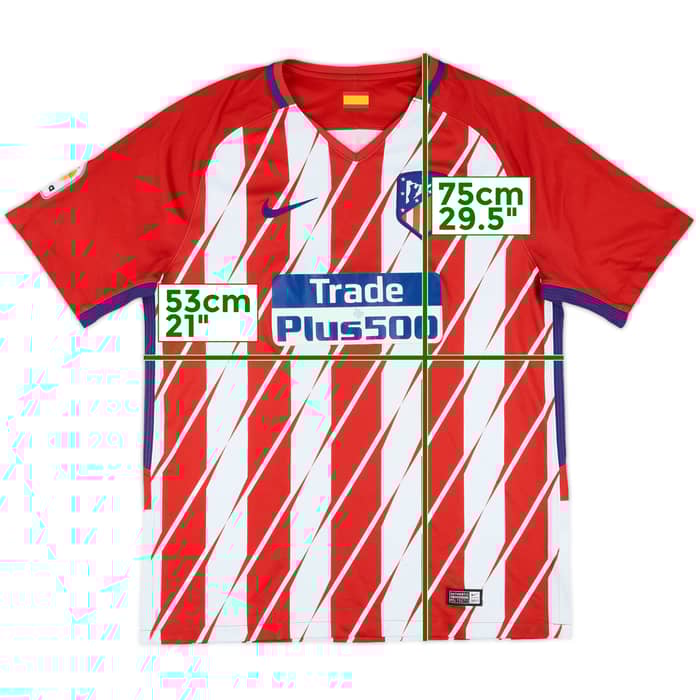 2018-19 Atletico Madrid Home Shirt - 6/10 - (L)