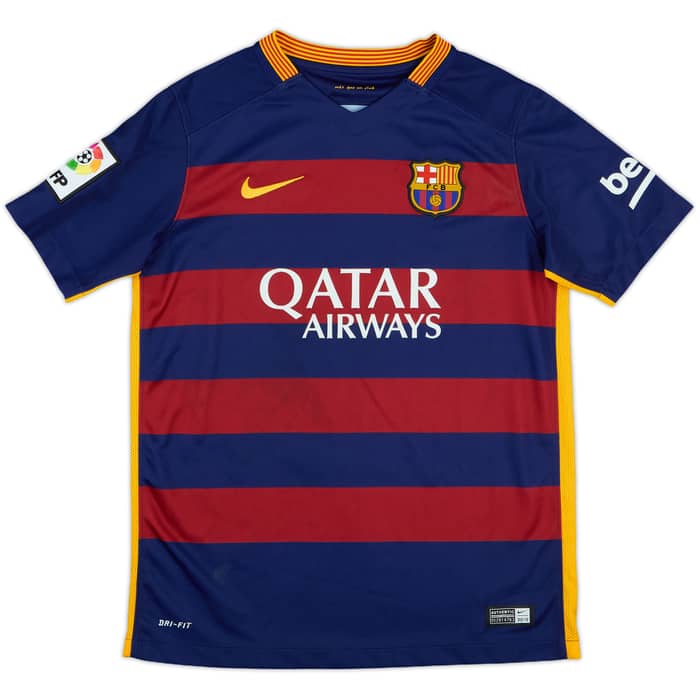 2015-16 Barcelona Home Shirt - 7/10 - (L.Boys)