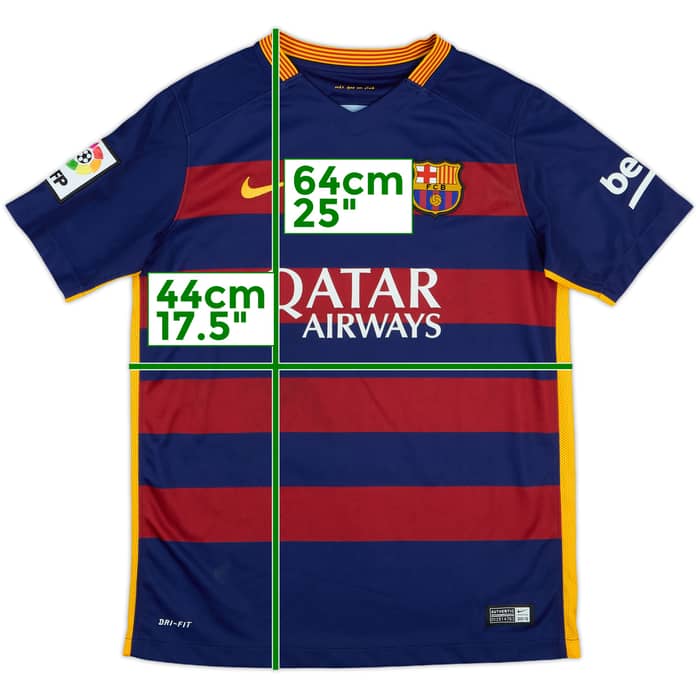 2015-16 Barcelona Home Shirt - 7/10 - (L.Boys)