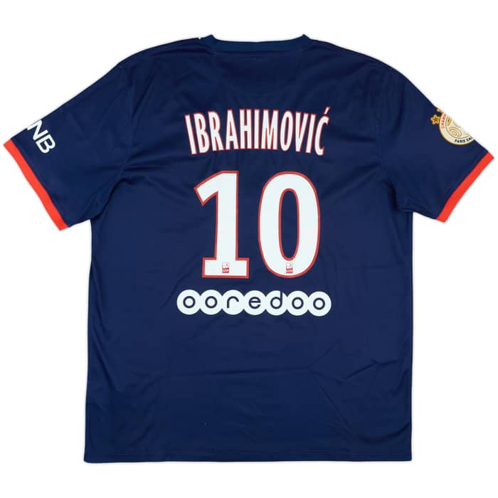 2013-14 Paris Saint-Germain Home Shirt Ibrahimovic #10 - 5/10 - (XL)