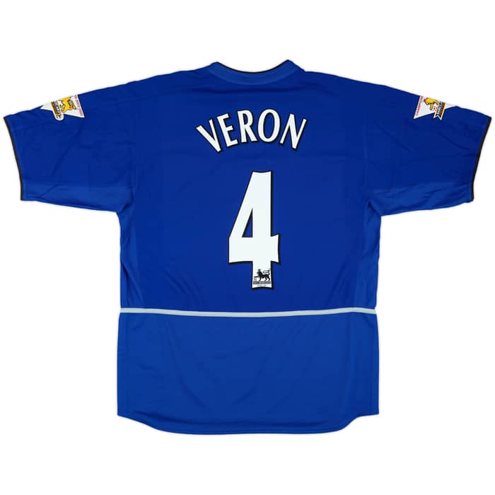 2002-03 Manchester United Third Shirt Veron #4 - 8/10 - (L)