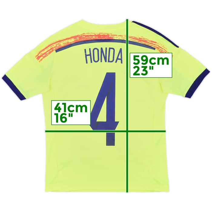 2014 Japan Away Shirt Honda #4 - 7/10 - (M.Boys)