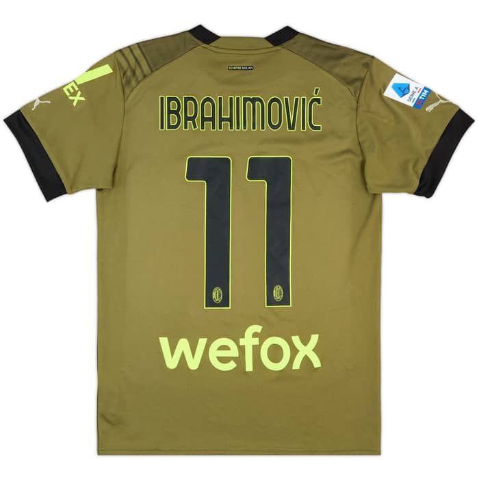 2022-23 AC MIlan Third Shirt Ibrahimovic #11 - 10/10 - (S)