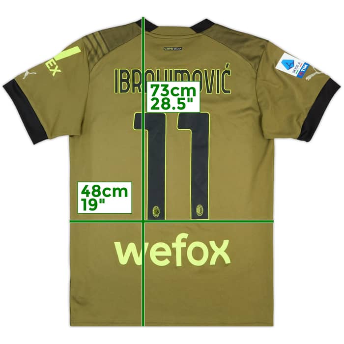 2022-23 AC MIlan Third Shirt Ibrahimovic #11 - 10/10 - (S)