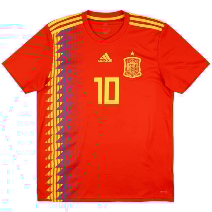 2018-19 Spain Home Shirt Thiago #10 - 9/10 - (L)