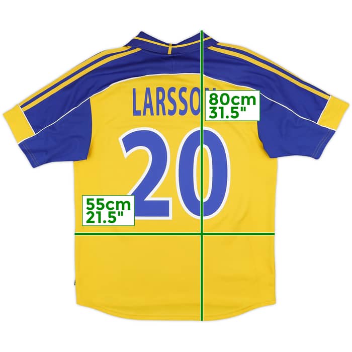 2000-02 Sweden Home Shirt Larsson #20 - 10/10 - (M)