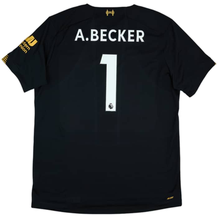 2019-20 Liverpool GK S/S Shirt A.Becker #1 - 9/10 - (XL)