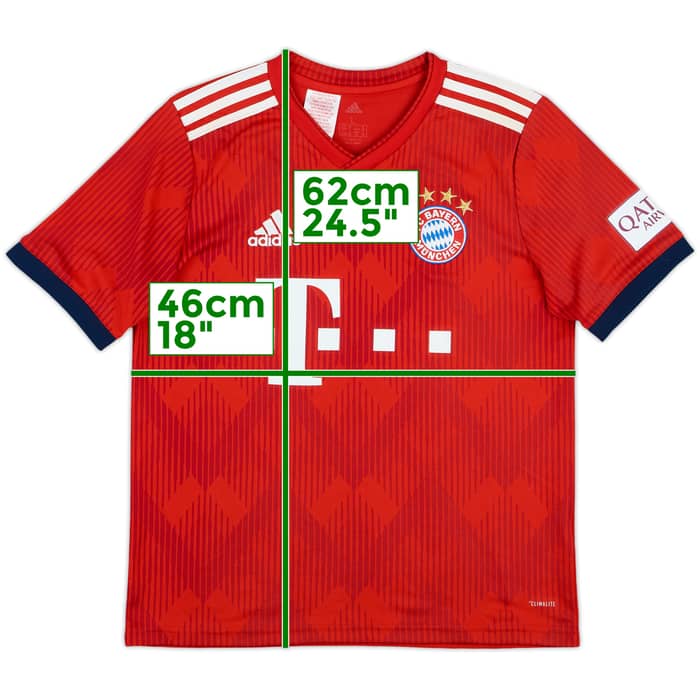 2018-19 Bayern Munich Home Shirt - 7/10 - (L.Boys)