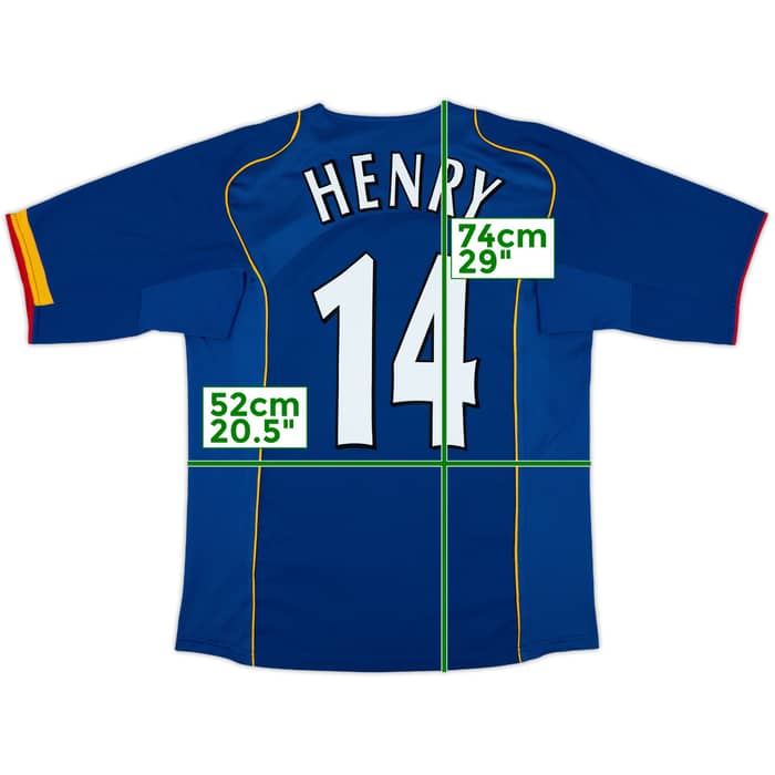 2004-06 Arsenal Away Shirt Henry #14 - 8/10 - (L)