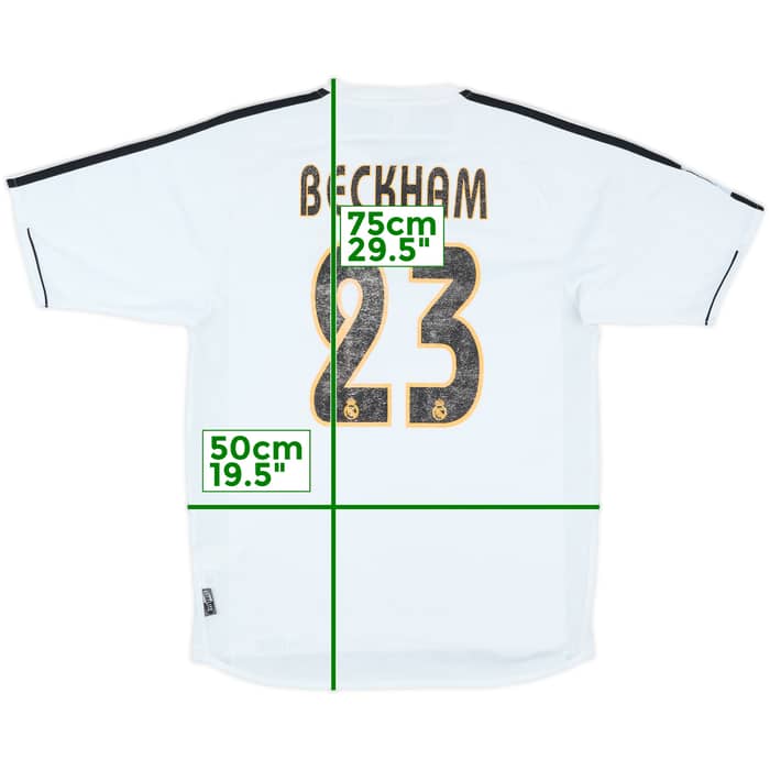2003-04 Real Madrid Home Shirt Beckham #23 - 5/10 - (S)