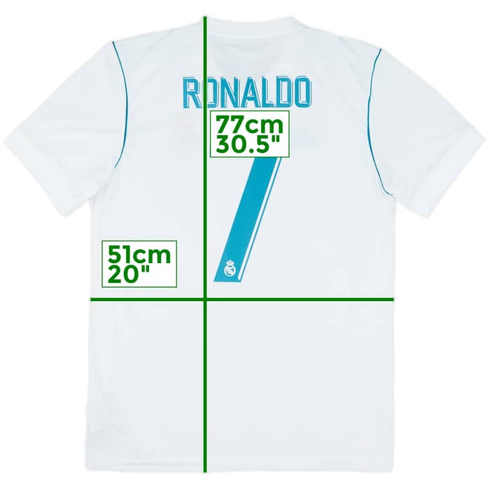 2017-18 Real Madrid Home Shirt Ronaldo #7 - 8/10 - (M)