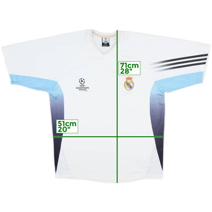 2003-04 Real Madrid adidas CL Training Shirt - 8/10 - (M/L)