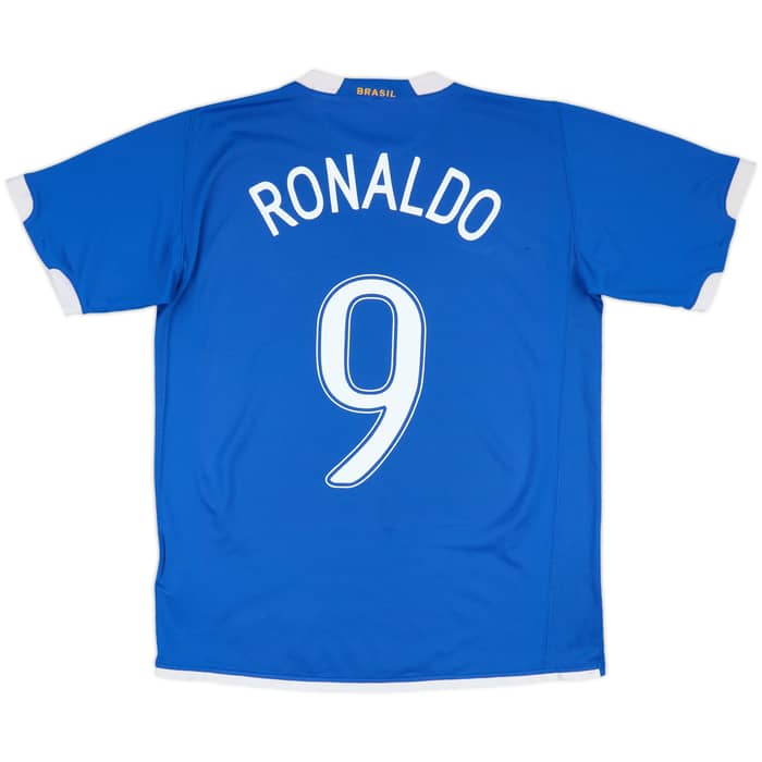 2006-07 Brazil Away Shirt Ronaldo #9 - 6/10 - (M)