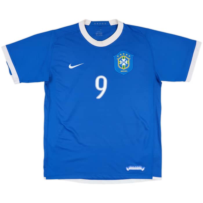 2006-07 Brazil Away Shirt Ronaldo #9 - 6/10 - (M)