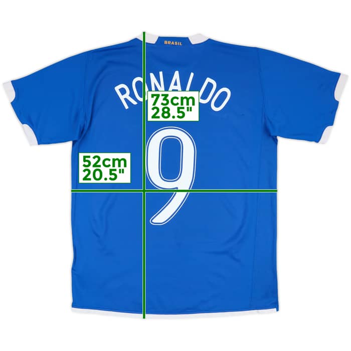 2006-07 Brazil Away Shirt Ronaldo #9 - 6/10 - (M)