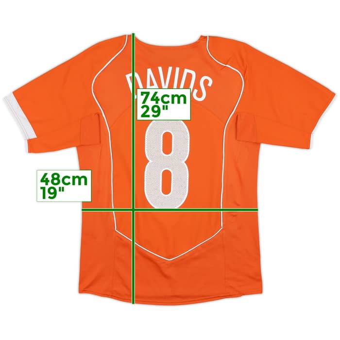 2004-06 Netherlands Home Shirt Davids #8 - 8/10 - (S)