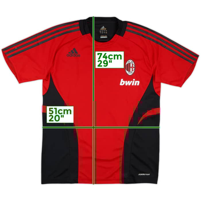 2008-09 AC Milan adidas Formotion Training Shirt - 7/10 - (M)