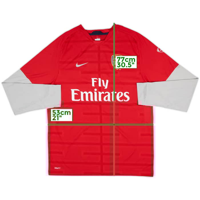 2009-10 Arsenal Nike Training L/S Shirt - 8/10 - (L)