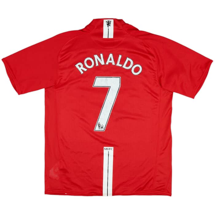 2007-09 Manchester United Home Shirt Ronaldo #7 - 6/10 - (M)