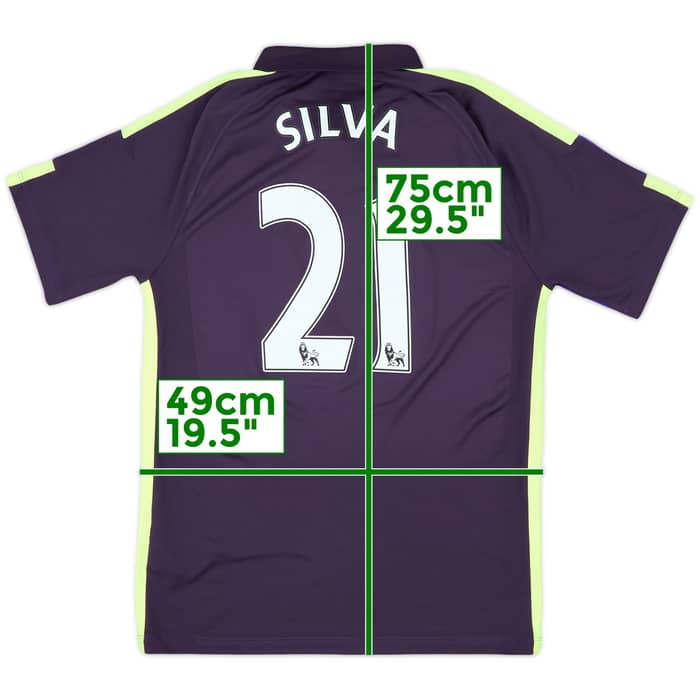 2014-15 Manchester City Third Shirt Silva #21 - 8/10 - (M)