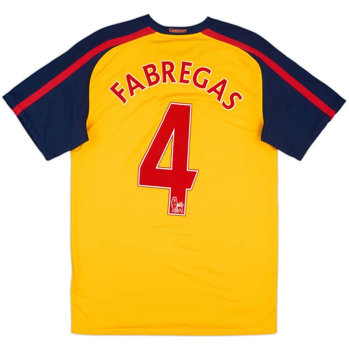 2008-09 Arsenal Away Shirt Fabregas #4 - 7/10 - (S)