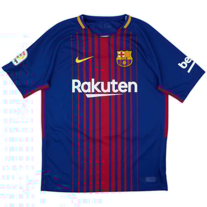 2017-18 Barcelona Home Shirt Messi #10 - 8/10 - (M)