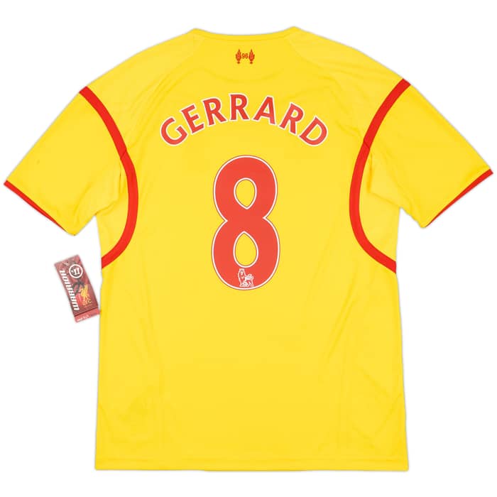 2014-15 Liverpool Away Shirt Gerrard #8 (M)