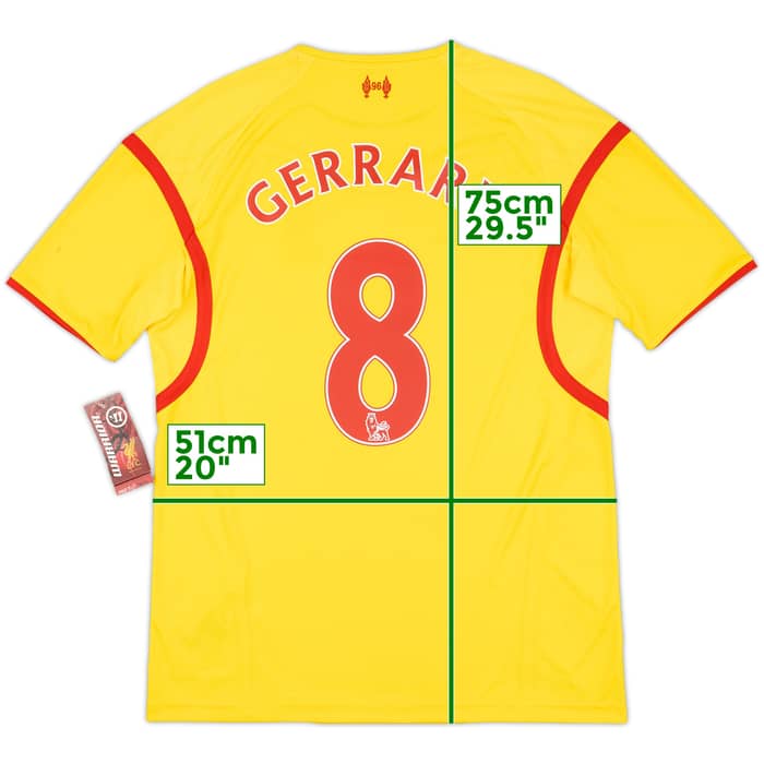 2014-15 Liverpool Away Shirt Gerrard #8 (M)