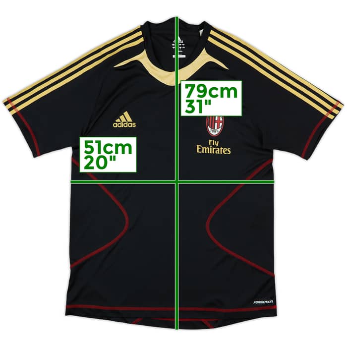 2010-11 AC Milan adidas Formotion Training Shirt - 9/10 - (L)