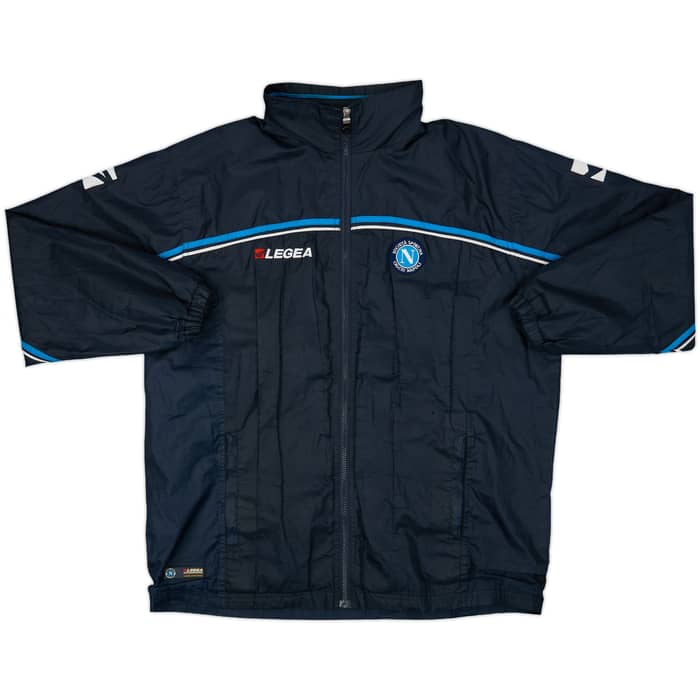 2003-04 Napoli Legea Hooded Rain Jacket - 6/10 - (L)